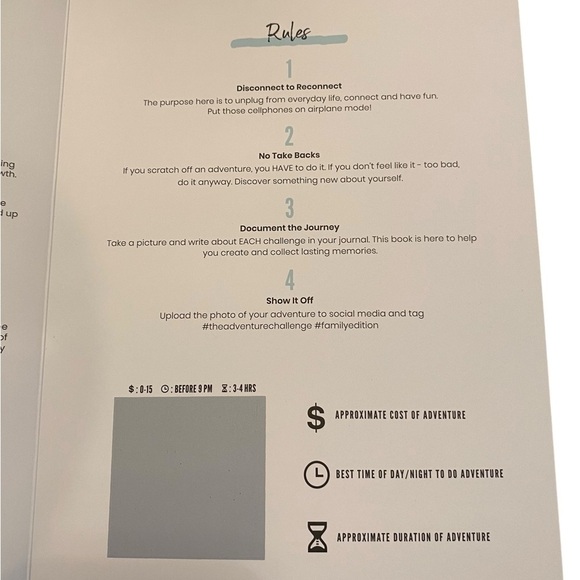 The Adventure Challenge Family Edition book / board game . great gift - Picture 6 of 14